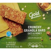 Gold Emblem Crunchy Granola Bars Oats&Honey 12Ct (6-1.5oz)