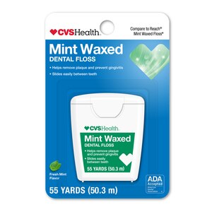 CVS Health Waxed Dental Floss, Mint