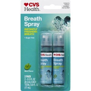 CVS Health Breath Freshening Mist Twin Pack Mint Breeze