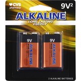 CVS Alkaline Batteries 9V, 2CT, thumbnail image 1 of 1