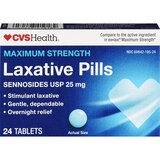 CVS Health Maximum Strength Laxative Pills Sennosides USP 25 mg, thumbnail image 1 of 5