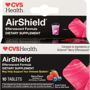 CVS Health AirShield Effervescent Formula Tablets Berry Flavor