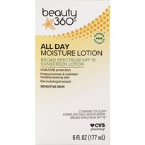 Beauty 360 All Day Moisture Lotion 6 OZ, SPF 15 Sensitive Skin