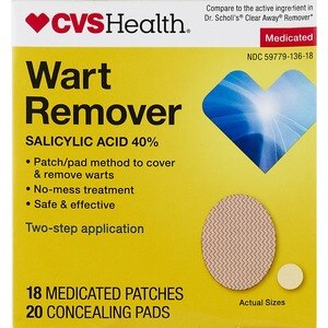 CVS Health Wart Remover Medicated Discs