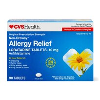 CVS Health Non-Drowsy Allergy Relief Loratadine Tablets 10 mg, 90 CT