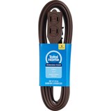 Total Home Extension Cord Indoor 15 Foot/3 Outlets Brown, thumbnail image 1 of 2