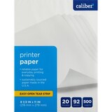 Caliber Printer Paper,  8 1/2" x 11", 20 Lb., 92 Bright, thumbnail image 1 of 1