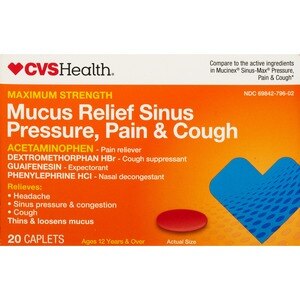 CVS Health Maximum Strength Sinus Relief Acetaminophen Caplets