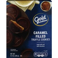 Gold Emblem Milk Chocolate Topped & Caramel Filled Truffle Cookies