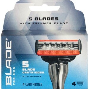 Blade 5 Blade Razor + Trimmer Cartridges