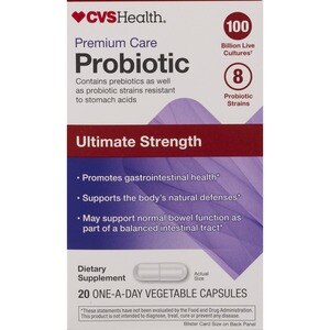 CVS Probiotic UltraStrngth Veg Caps 5 Strains/100 Billion AC