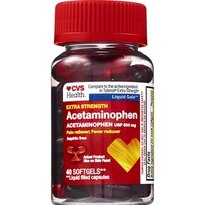 CVS Health Extra Strength Pain Relief Acetaminophen 500 mg Liquid Gels, 40 CT