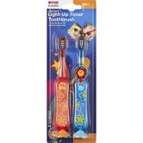 CVS Health Light-Up Timer Flashing Suction Kids Toothbrush, 2CT, thumbnail image 1 of 1