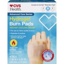 CVS Burn Pads Adhesive Hydrogel Moist Cooling 1.96"x2.95"