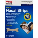 CVS Health Nasal Strips Tan Large, 30CT, thumbnail image 1 of 5