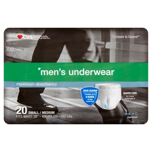 CVS Protective Underwear Men's Maximum Absorbency Small/Med