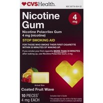 CVS Health Nicotine Gum 4mg, Fruit Wave 10ct