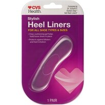 CVS Heel Liners Clear Gel Women's All Shoe Types One Pair