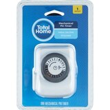 Total Home Mechanical Pin Timer Indoor Grounded 1 Outlet, thumbnail image 1 of 2