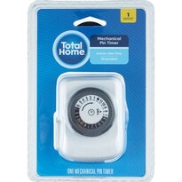 Total Home Mechanical Pin Timer Indoor Grounded 1 Outlet