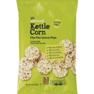 Gold Emblem Abound Kettle Corn Chia Flax Quinoa Chips, 4 OZ