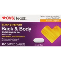 CVS Health Extra Strength Back & Body Pain Reliever/Pain Reliever Aid Coated Caplets