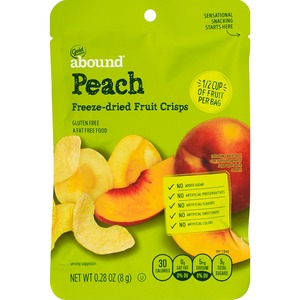 Gold Emblem Abound Peach Freeze-Dried Fruit Crisps, 0.28 OZ