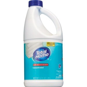 Total Home Concentrated Low Splash Liquid Bleach, 64 OZ