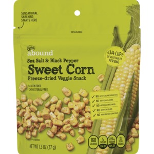 Gold Emblem Abound Sea Salt & Black Pepper Sweet Corn Veggie Snack, 1.3 OZ