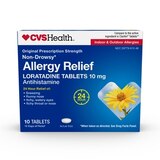 CVS Health Allergy Relief Loratadine Tablets 24 Hour Non-Drowsy, 10 mg, 10 CT, thumbnail image 1 of 1