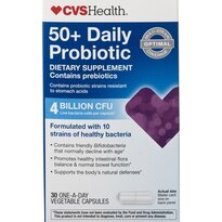 CVS Probiotic Adult 50+ Veg Caps 10 Strains/4 Billion AC