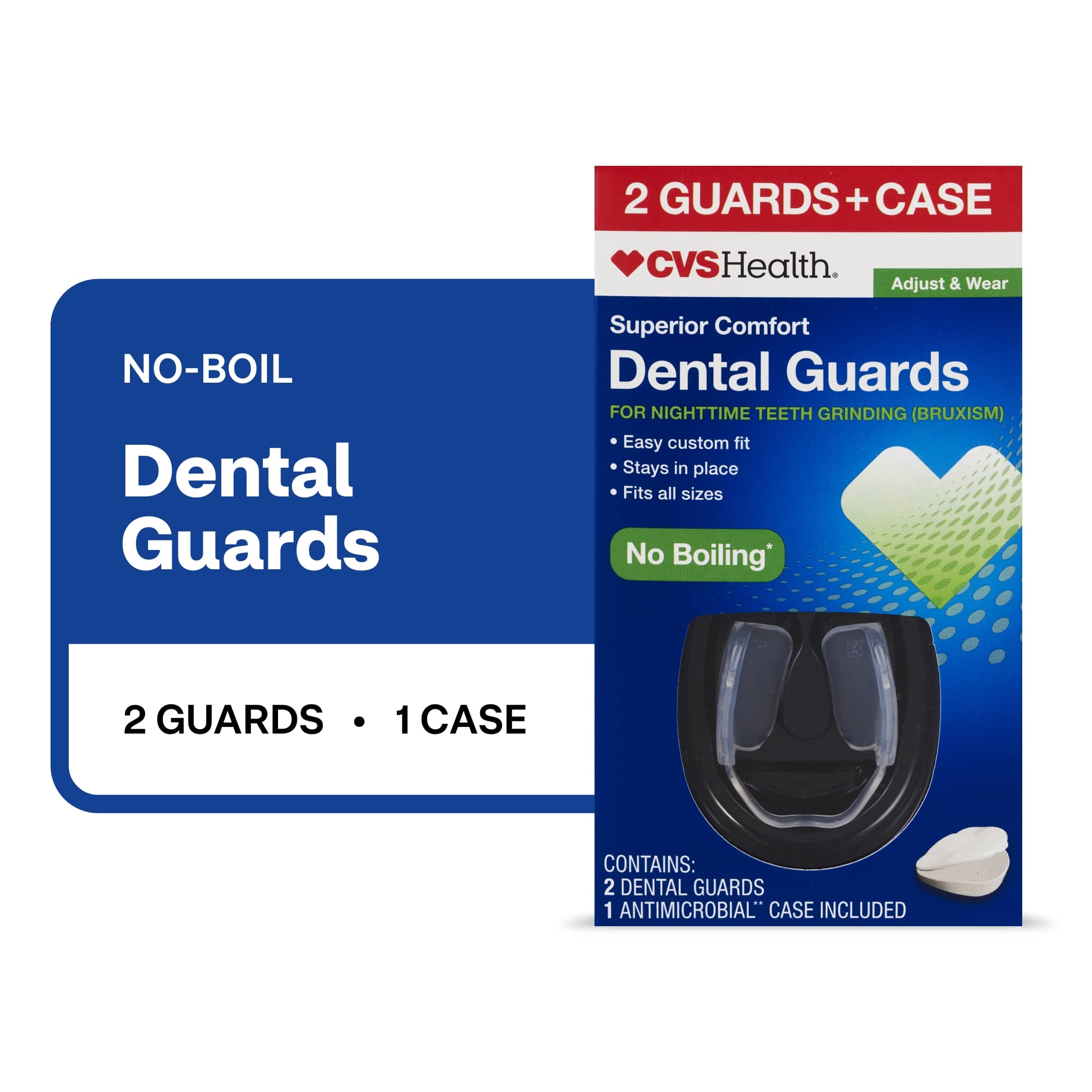 CVS Health No Boiling Dental Guards, 2CT