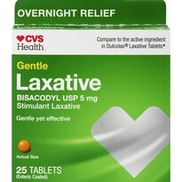 CVS Health Gentle Laxative Bisacodyl USP Tablets 5mg