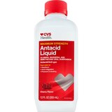 CVS Health Liquid Plus Anti-Gas Antacid Liquid Maximum Strength, Cherry, 12 OZ, thumbnail image 1 of 1