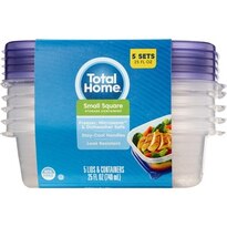 Total Home Food Storage Container 25 OZ, 5CT