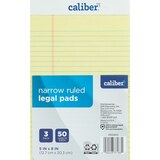 Caliber 5 x 8 Inch Legal Pads, thumbnail image 1 of 1