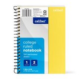 Caliber 1 Subject Notebook College Ruled, 7" x 5", thumbnail image 1 of 1