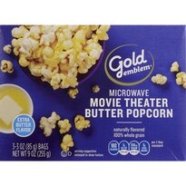 Gold Emblem Movie Theater Butter Microwave Popcorn, 9 OZ