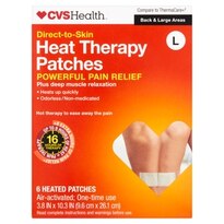 CVS Heat Therapy Patch Back/Large Areas 3.8"x10.3" 8-16 Hrs