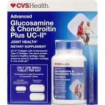 CVS Health Advanced Glucosamine & Chondroitin Plus UC-II Tablets, 60CT