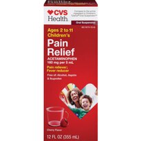 CVS Health Children's Pain Relief Suspension Liquid, Cherry Flavor, 12 OZ