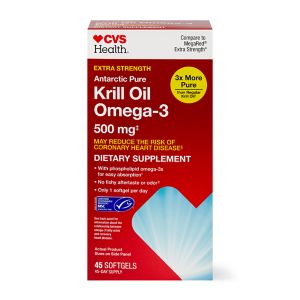 CVS Health Omega-3 Krill Oil Softgels