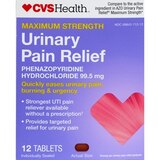 CVS Urinary Pain Relief Phenazopyrdidine 99.5mg Max Str Tabs, thumbnail image 1 of 4