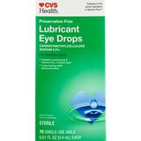 CVS Lubricant Eye Drops Carboxymethyl 0.5% PreservFree Vials, thumbnail image 1 of 4