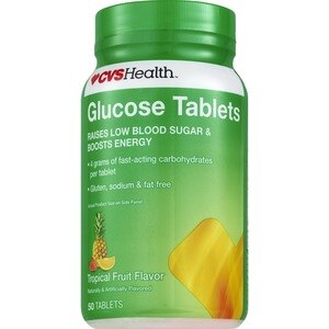 CVS Health Glucose Tablets Tropical Fruit Flavors, 50CT