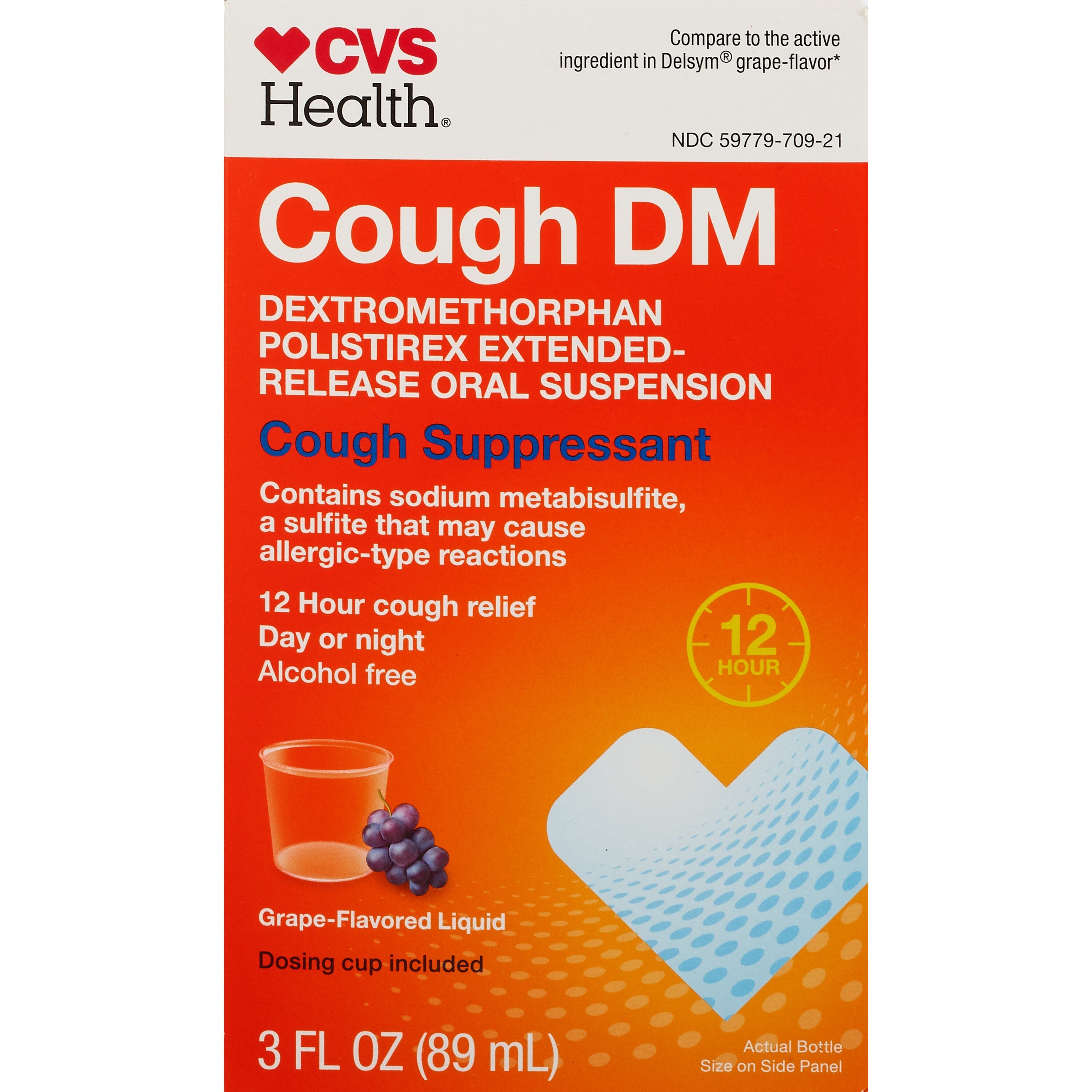 CVS Health 12HR Cough DM Relief Liquid Cough Suppressant