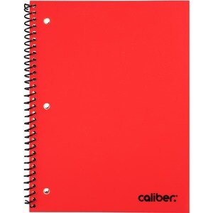 Caliber Poly Spiral Notebook, Assorted Colors