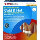 CVS Health Extra Strength Cold & Hot Medicated Patches 5CT, Large, thumbnail image 1 of 1