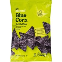 Gold Emblem Abound Blue Corn Tortilla Chips, 8 OZ