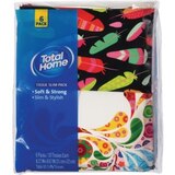 Total Home Tissue Slim Pack, Assorted Designs, 6 CT, thumbnail image 1 of 1